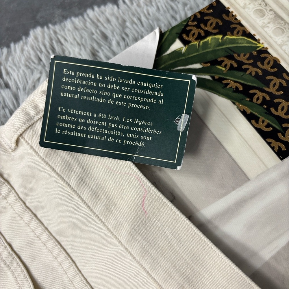 NWT Lauren Ralph Lauren Hyannis Highlight Women's Cream Sand Dune Capris 20W - Picture 12 of 16